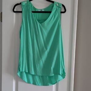 Karlie Aqua Sleeveless Blouse